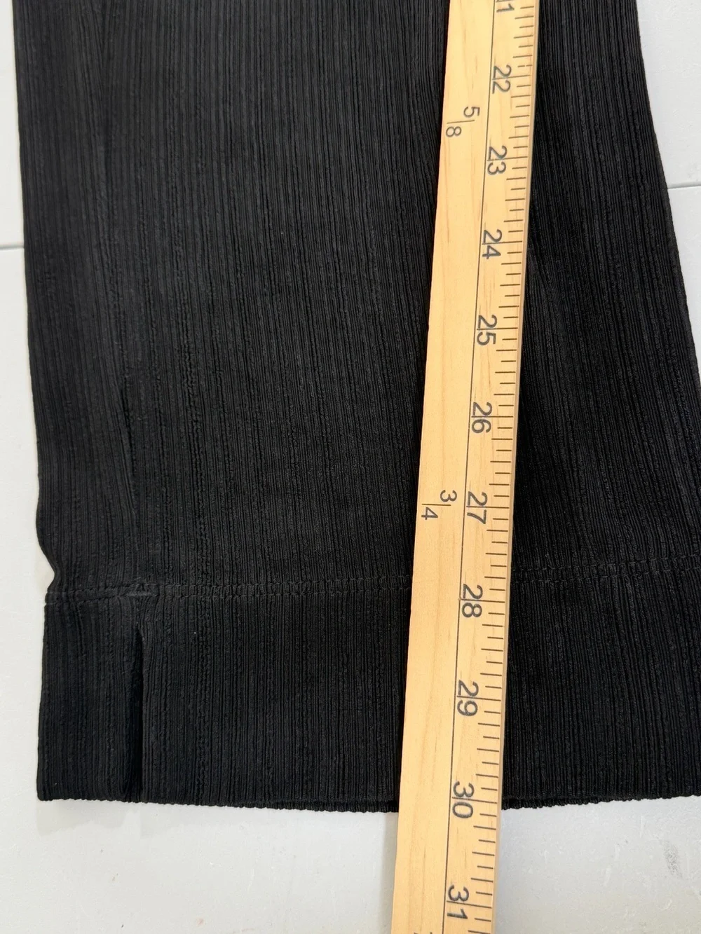 Chico's Wide Leg Travelers Pants 0 Small Black Pull-On Pockets